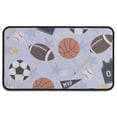 thumbnail image 1 of Baseball Football Pattern Door Rugs,Washable Non Slip Door Mats Indoor,Decorative Door Mats,Entry Mat Indoor for Entrance,Bedroom,Kitchen,Bathroom,30"x17", 1 of 6