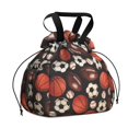 thumbnail image 1 of Baseball Football Pattern Drawstring Lunch Bag Women - Drawstring Lunch Bag Insulated for Work Office - Stain-Resistant Large Lunchbags for Women with Multi-Pockets, 1 of 6