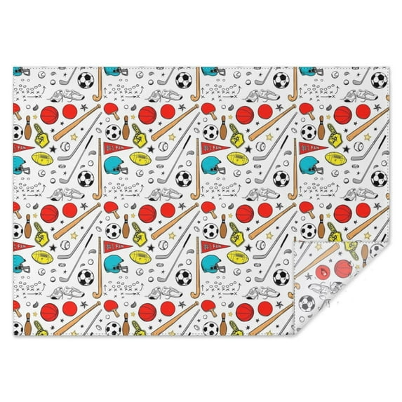Baseball Football Pattern Rectangle Tablecloth 60"x84",Waterproof Polyester Rectangle Table Cloth, Wipeable Spillproof Polyester Tablecloth for Dining, Camping, Indoor and Outdoor