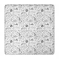 thumbnail image 1 of Baseball Football Pattern Square Fitted Tablecloth with Elastic Edge,Square Table Cover,Washable Elastic Table Cover for Home Kitchen Party Decor 34"x34", 1 of 6