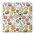 thumbnail image 1 of Baseball Football Pattern Square Fitted Tablecloth with Elastic Edge,Square Table Cover,Washable Elastic Table Cover for Home Kitchen Party Decor 34"x34", 1 of 6