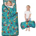 thumbnail image 1 of Baseball Football Pattern Toddler Nap Mats for Kids Preschool,Sleeping Mat Bag or Kids,Toddler Sleeping Bag,Toddler Nap Mat or Daycare, 1 of 6