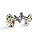thumbnail image 1 of Baseball Formal Wear Stainless Steel Men's Cufflink Set for Work and Events, 1 of 6