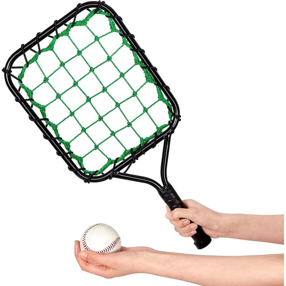 Baseball Fungo Racket for Light Weight Bat Racket 12 oz Fungo Bat Baseball Softball Training Equipment for Coaches Youth Parents Drills Control and Accuracy Practicing, Black Green