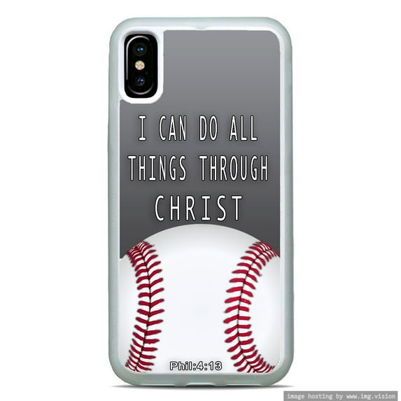 Baseball Game Christ Bible Verse Case Slim Shockproof Hard Rubber Custom Case Cover For iPhone 11 Pro Max