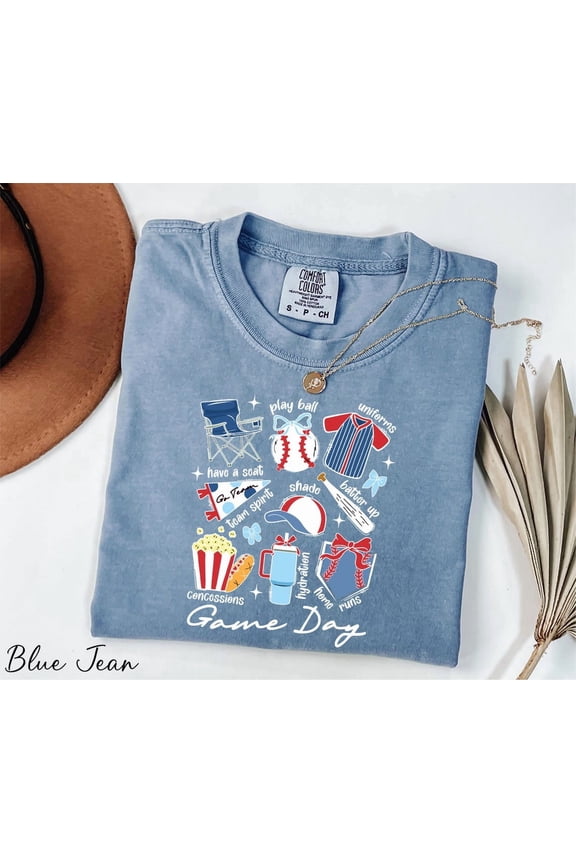 Baseball Game Day Play Ball Team Spirit Sports Mom T-Shirt
