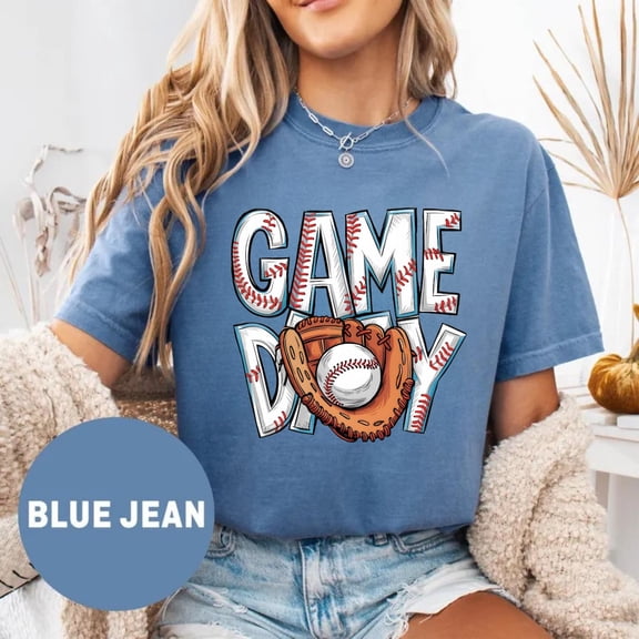Baseball Game Day Sports Fan Team Spirit Classic T-Shirt All Size S-3XL