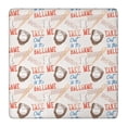 thumbnail image 1 of Baseball Game Pattern Square Fitted Tablecloth with Elastic Edge,Square Table Cover,Washable Elastic Table Cover for Home Kitchen Party Decor 36"x36", 1 of 6