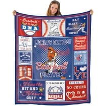 Baseball Gifts for Boys, Unique Baseball Gifts for Men Women, Baseball Blanket for Baseball Lover, Baseball Coach Gifts, Gifts for Baseball Players, Baseball Team Fans Gifts Throw Blanket 50 X 60