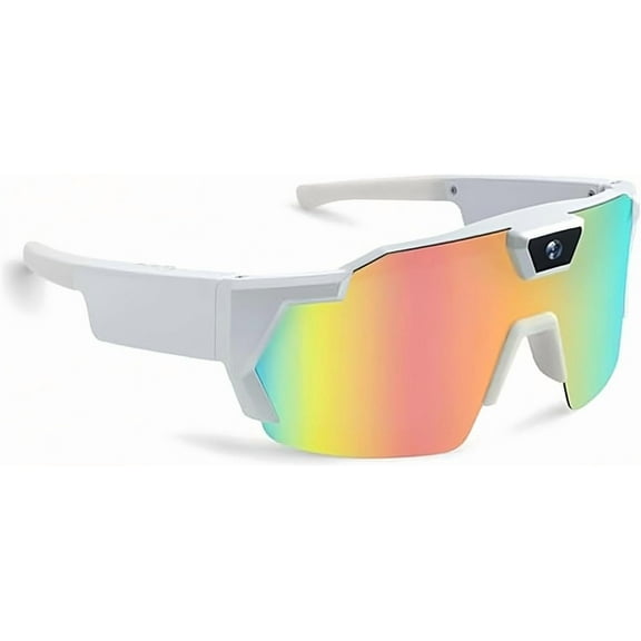 Baseball Glasses with Camera, 4K HD POV Sports Sunglasses with Camera, Smart Camera Glasses for Outdoor Activities and Action Recording