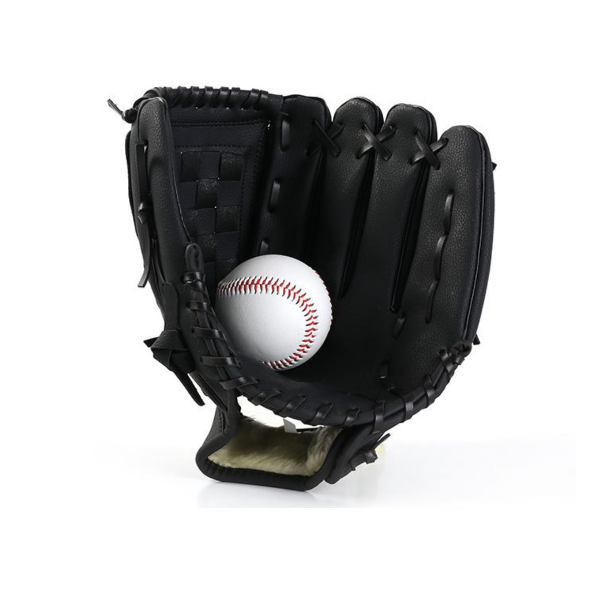 Baseball Glove for Adults & Youth 9.5-12.5 Inch Training Outfield Mitt Premium Synthetic Leather Baseball Softball (NO BASEBALL)