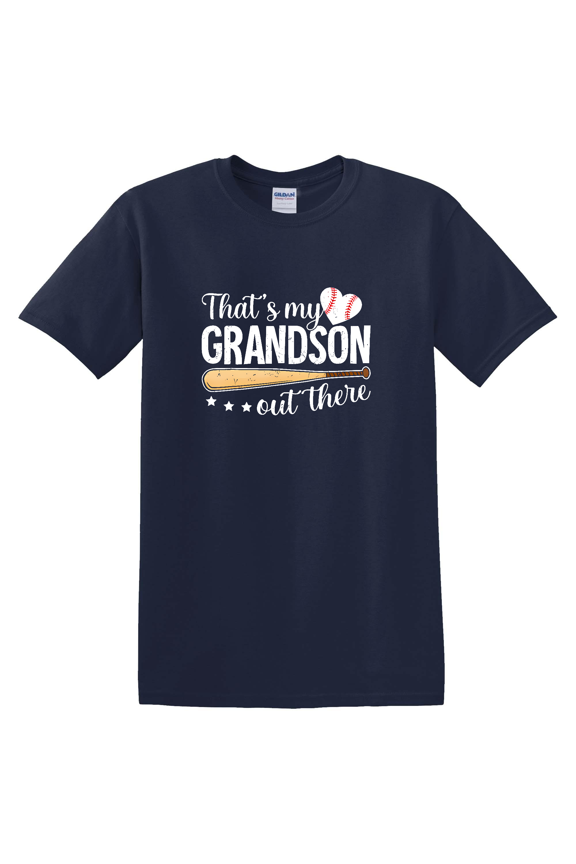 Baseball Grandma Grandson Game Day Graphic T-Shirt
