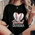 thumbnail image 1 of Baseball Grandma Shirt: Heart Sports Tee, Proud Grandma Gift Sweatshirt All Size S-5XL, 1 of 5