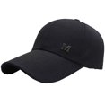 thumbnail image 1 of Baseball Hat Adjustable Extended Brim M Letter Decoration Sun Protection Sports Hat Summer Sports Supply, 1 of 7