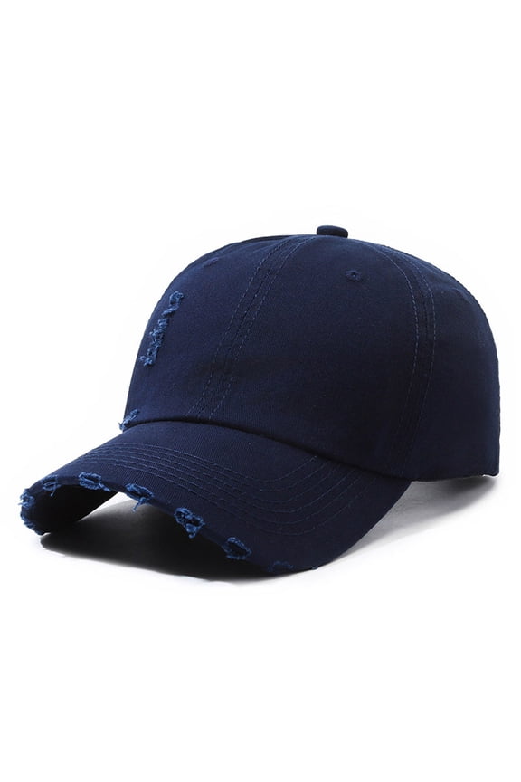 Baseball Hat Couple'S Fashion Hole Casual Washed Old Sun Protection Protective Soft Top Smooth Plate Summer Adjustable Baseball Caps