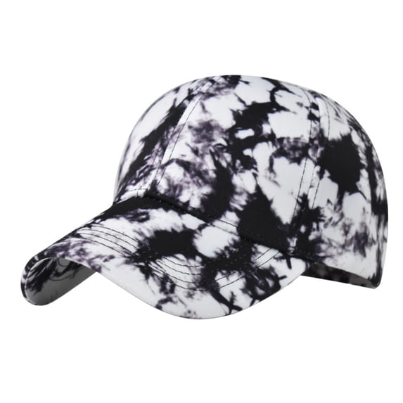 Baseball Hat Dome Adjustable Mixed Color Tie Dye Personalized American Style Sun Protection Summer Men's Baseball Caps