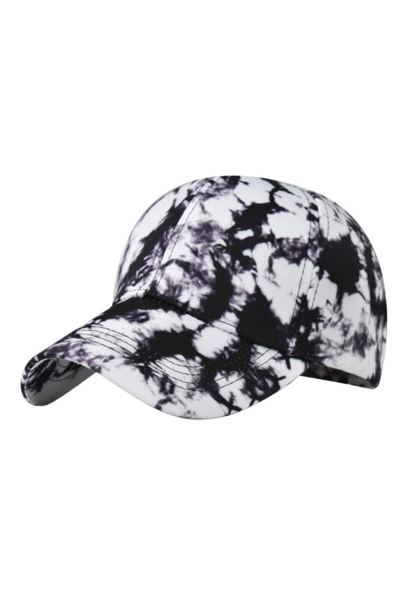 Baseball Hat Dome Adjustable Mixed Color Tie Dye Personalized American Style Sun Protection Summer Men's Baseball Caps
