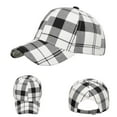 thumbnail image 1 of Baseball Hat Fashion British Plaid Printed Sun Protection Summer Adjustable Classic Fit Caps for Men, 1 of 5