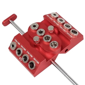 30 45 90 Degree Angle Drill Guide Jig Block for Straight Angled Holes with Detachable Positioning Bar