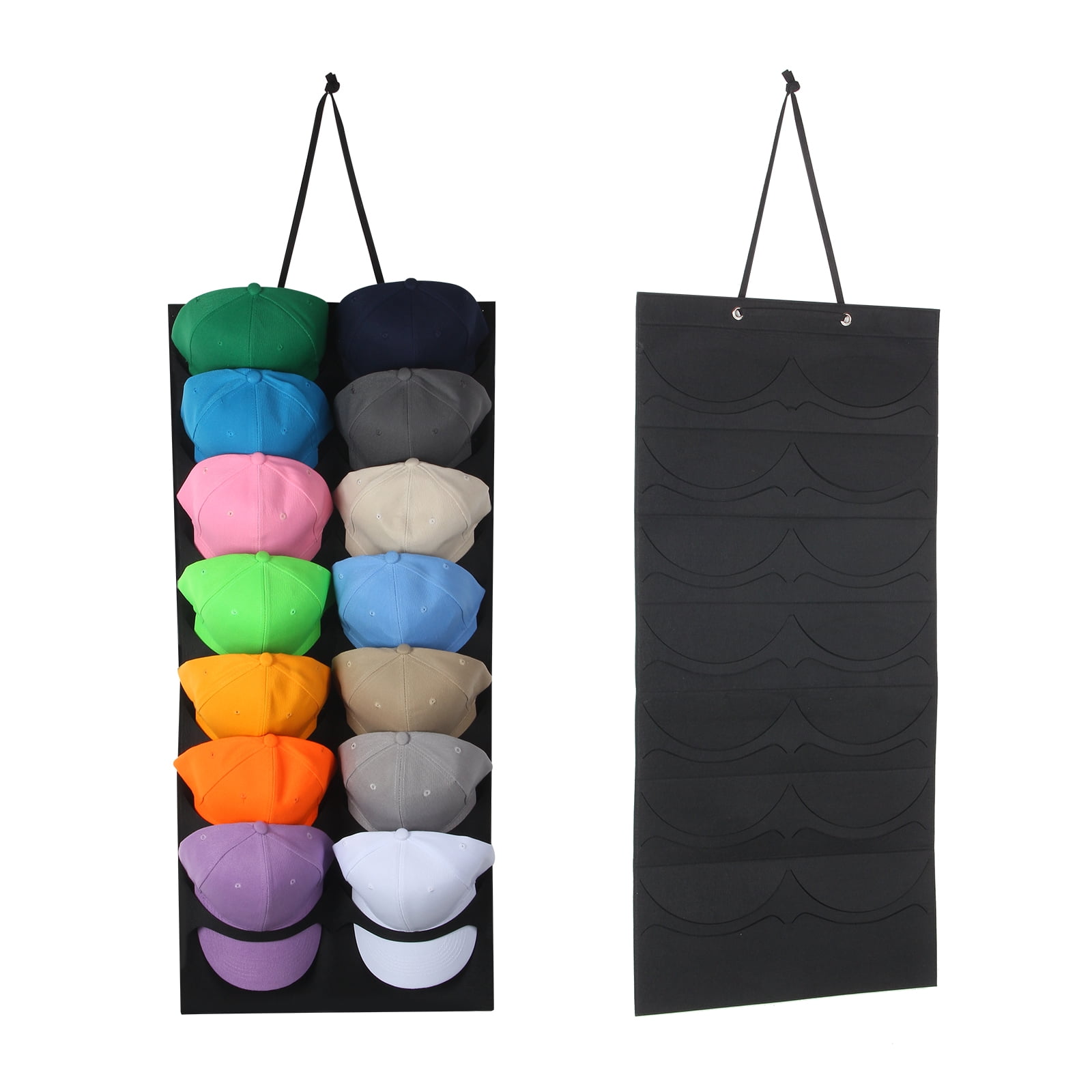 Baseball Hat Rack, 14 Deep Pockets, Hat Racks for Baseball Caps ...
