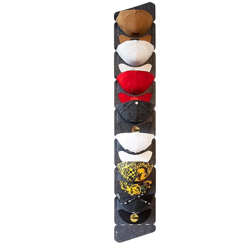 Baseball Hat Storage Display Bag Felt Grid Door Back Wall Cap Storage