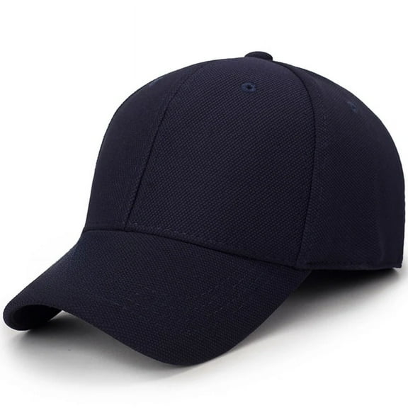 Baseball Hat Stretch Men Woman Fitted Closed Elasticity Flexible Flex Hiphop Caps Hats Dark blue