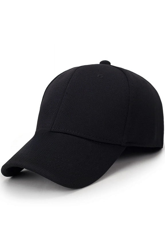 Baseball Hat Stretch Men Woman Fitted Closed Elasticity Flexible Flex Hiphop Caps Hats black