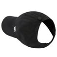 thumbnail image 1 of Baseball Hat Sun Caps CQXIDFH Hollow Ponytail Baseball Cap, Summer Sunshade Visor Hat, Solid Breathable Outdoor Sun Hat for Women, Hijab Cap (Black, One Size), 1 of 2