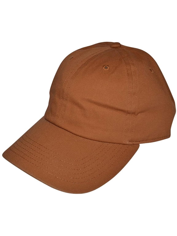 Baseball Hat, Unisex Low-Profile Ballcap, 100% Cotton, Adjustable Copper