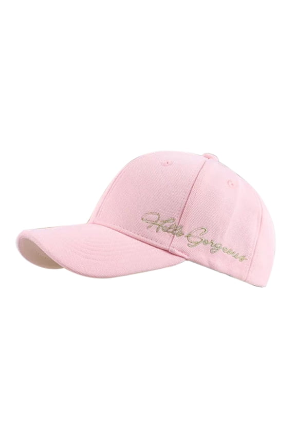 Baseball Hat, Versatile Flat Wide Brimmed Sun Hat, for Camping, Hiking, Gardening, Traveling, Fishing, Boating, Expedition, Beach, Pool, Pink