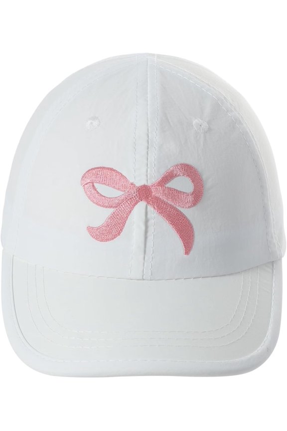 Baseball Hat Visor,  Bow Tie Sun Cap,  Girls High Ponytail Hat, Summer Beach Hat  2-5