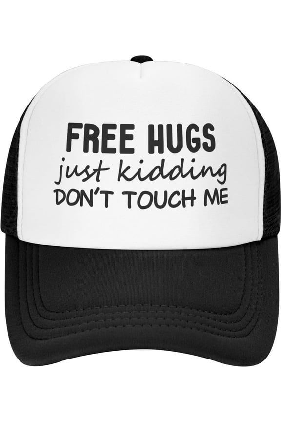 Baseball Hat for Women Free Hugs Just Kidding Dont Touch Me Athletic Cap