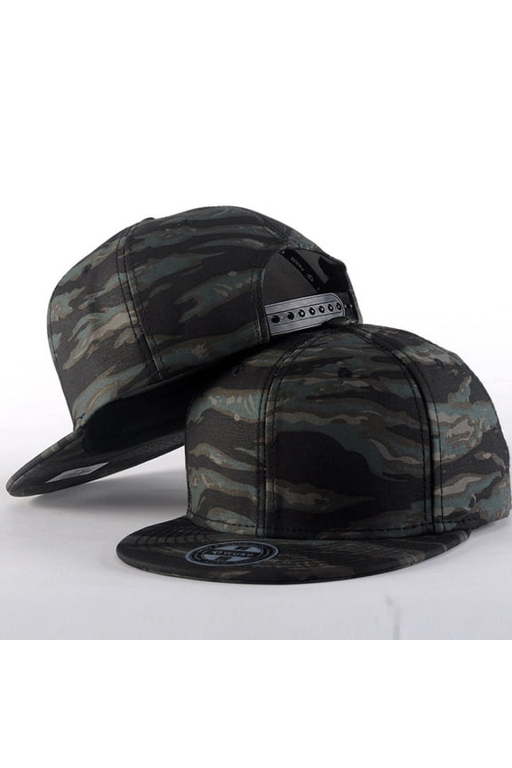 Baseball Hat for Women Men Baseball Camouflage Cap Snapback Hat Hip-Hop Adjustable D