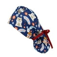 thumbnail image 1 of Baseball Hat for Women Scrub Cap With Buttons Bouffant Hat With Sweatband for And Mens, 1 of 2