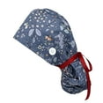 thumbnail image 1 of Baseball Hat for Women Scrub Cap With Buttons Bouffant Hat With Sweatband for And Mens, 1 of 2
