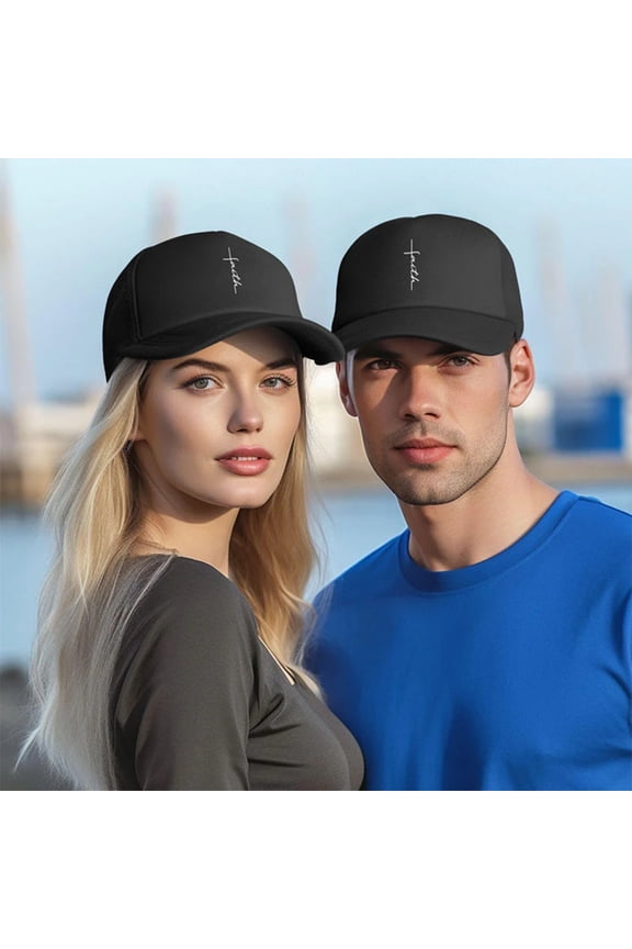 Baseball Hat with Clean Cross Stitching, Adjustable Snapback Cap for Men & Women, Ideal for Outdoor & Casual Wear Red