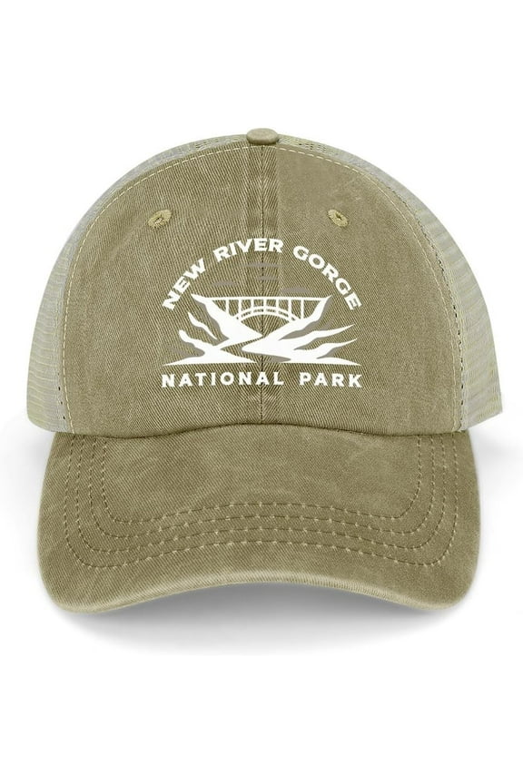 Baseball Hats Cute Trucker Cap for Men's Mesh Ball Cap New River Gorge National Park Cap
