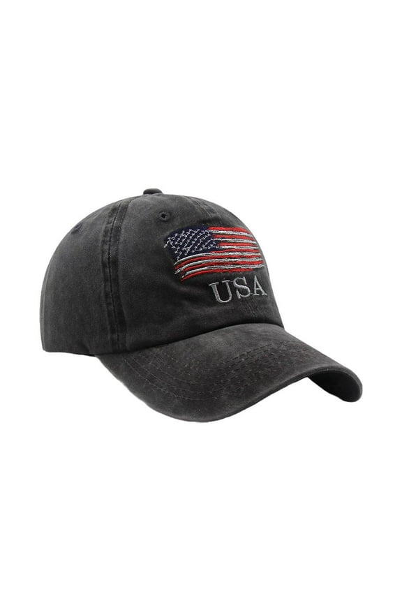 Baseball Hats For Men American Flag Patch Breathable A Cap Mesh Classic