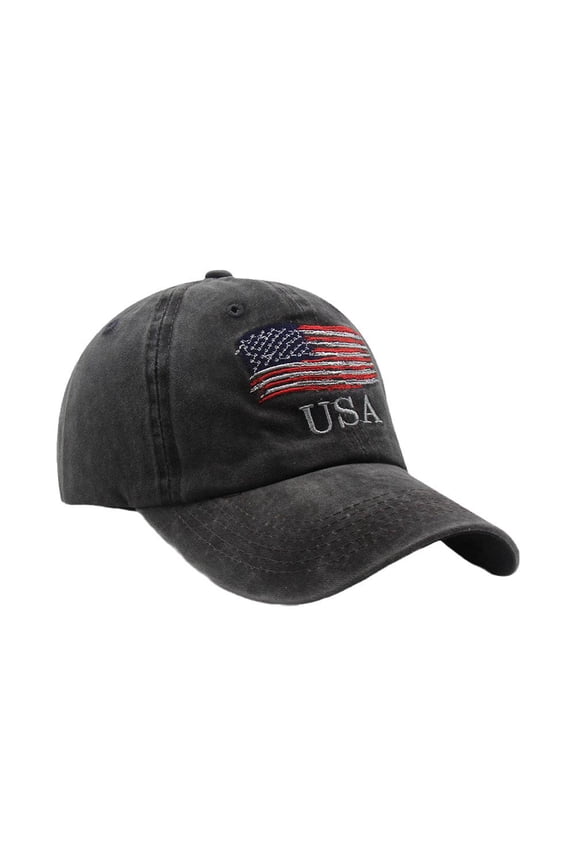 Baseball Hats For Men American Flag Patch Breathable Classic Baseball U0H4