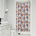 thumbnail image 1 of Baseball Hats Pattern Shower Curtain 36"x72" ,Bathroom Decorative Shower Curtains Set with 12 Hooks,Modern Waterproof Washable Shower Curtain, 1 of 6