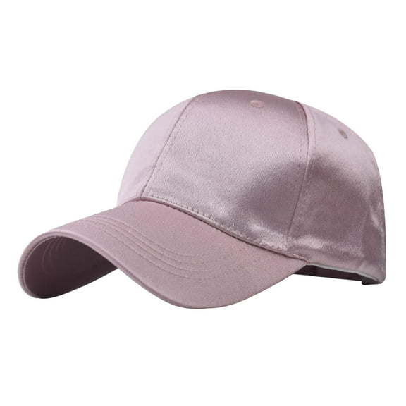 Baseball Hats for Men Women Neutral Summer Satin Solid Adjustable Baseball Visor Beach Fashion Hat