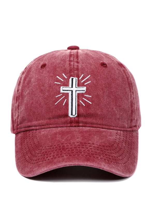 Baseball Hats for Men Women Outdoor with Embroidered Sports Casual Wear Basketb Hop Adjustable Ball Caps Brick Red One Size