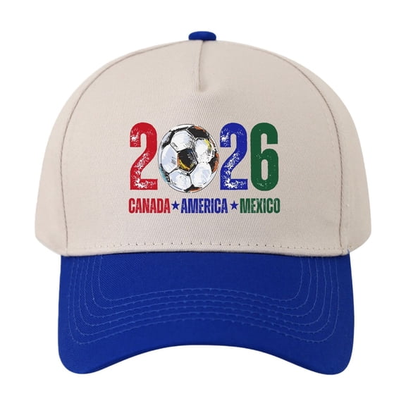 Baseball Hats for Women AURORADY 2026 Hats U.S.A Can 2026 Country Soccer Baseball Hats Running Cap for Men Women, Blue One Size Visors