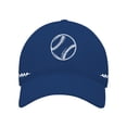 thumbnail image 1 of Baseball Hats for Women, Audhol Washed Baseball Pattern with Printed Baseball Caps on Both Sides Womens Hats Blue One Size, 1 of 5