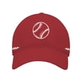 thumbnail image 1 of Baseball Hats for Women, Audhol Washed Baseball Pattern with Printed Baseball Caps on Both Sides Womens Hats Red One Size, 1 of 5
