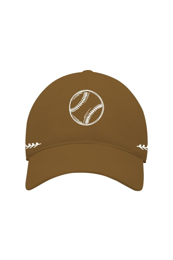 Baseball Hats for Women, Audhol Washed Baseball Pattern with Printed Baseball Caps on Both Sides Womens Hats Yellow One Size