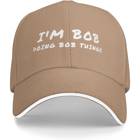Baseball Hats for Women Doing Bob Things Sport Cap for Women Im Bob Doing Bob Things Workout Cap