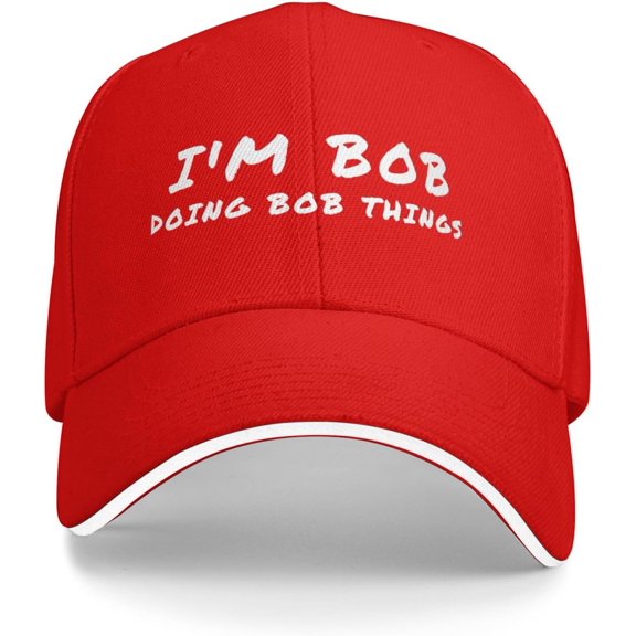 Baseball Hats for Women Doing Bob Things Sport Cap for Women Im Bob Doing Bob Things Workout Cap