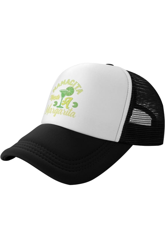 Baseball Hats for Women Drinking Party Mesh Snapback Hats Mens Snapback Trucker Hats Mamacita Needs A Margarita Hat