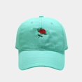 thumbnail image 1 of Baseball Hats for Women Men Stylish Embroidered Rose Soft Top Fashionable Adjustable Dad Streetwear Sun Protection Summer Mens Caps, 1 of 3